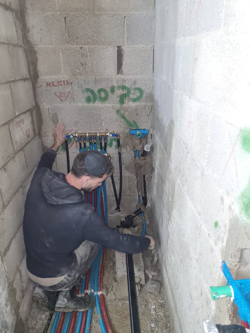 פרויקט אינסטלציה מס' 3 - עבודה שהושלמה