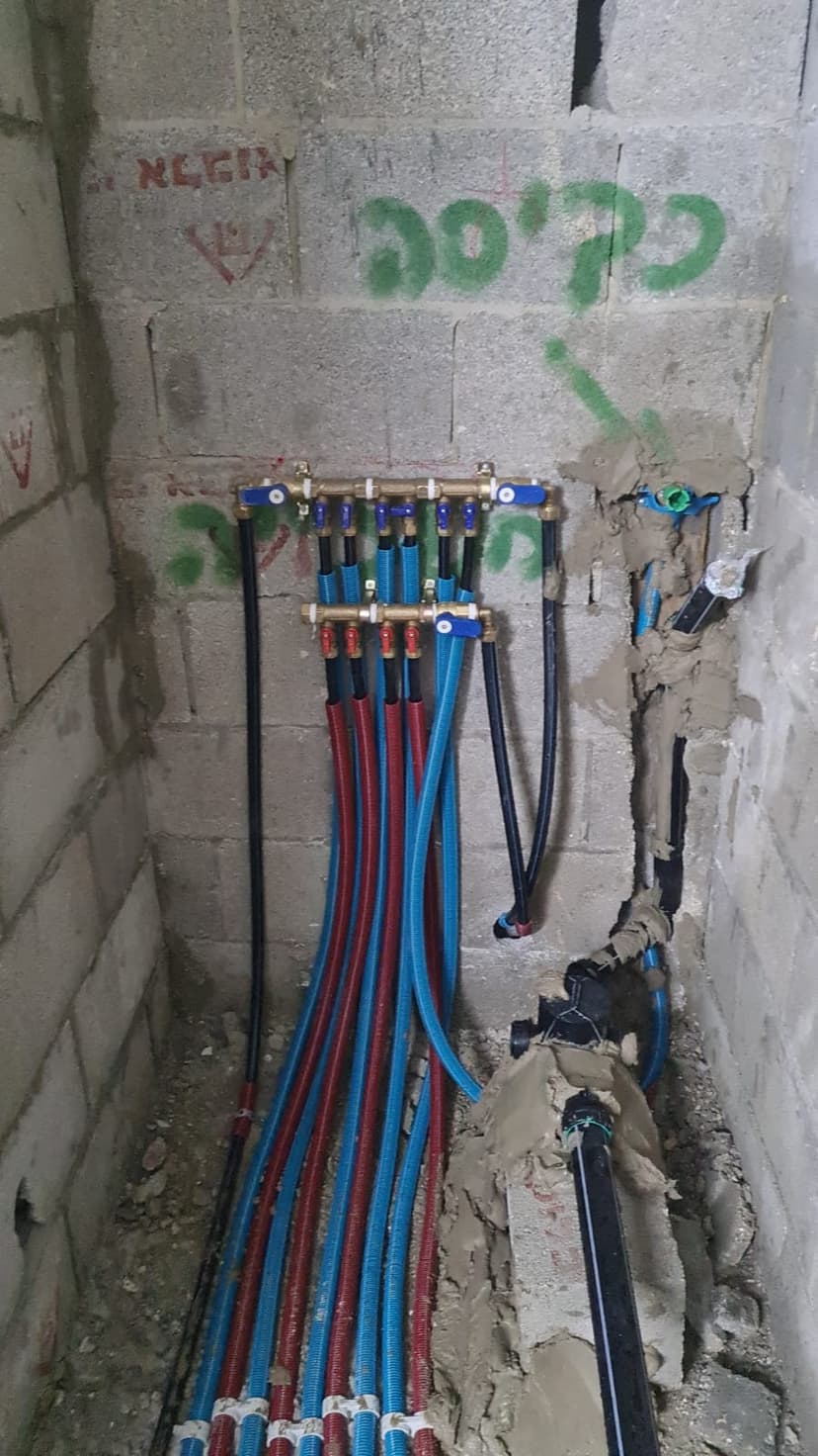 פרויקט אינסטלציה מס' 4 - עבודה שהושלמה
